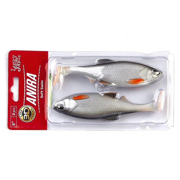Виброхвост Lucky John 3D Series Anira Soft Swim 5" (12,7 см) A05, 2шт