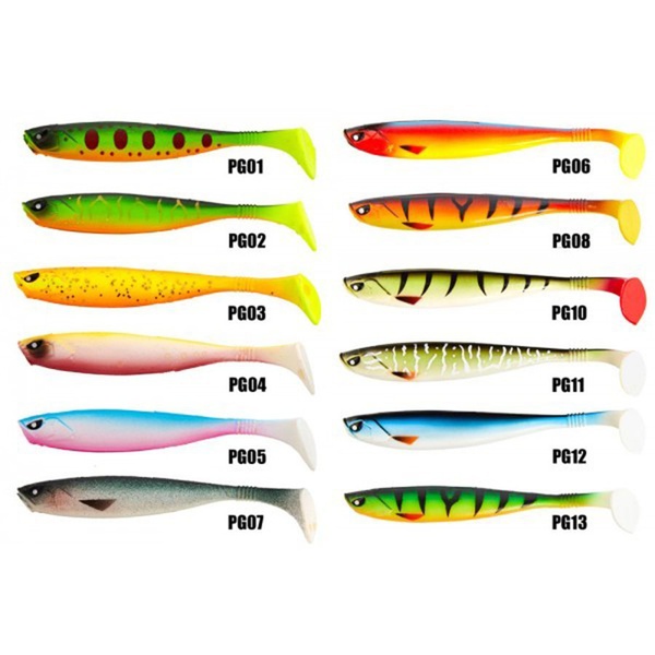 Виброхвост Lucky John 3D Series Basara Soft Swim 2,5" (6,3 см) PG04, 8шт