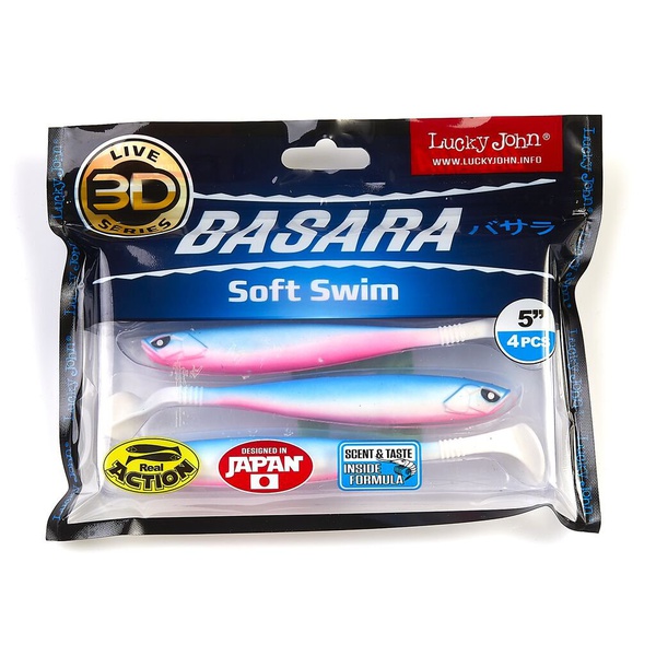 Виброхвост Lucky John 3D Series Basara Soft Swim 5" (12,7 см) 4шт PG05