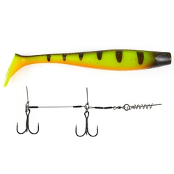 Виброхвост Lucky John 3D BBS Series Giant Kubira Swim Shad 10,3" (26 см) 1шт+Stinger XL PG14