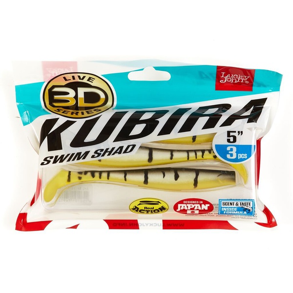 Виброхвост Lucky John 3D Series Kubira Swim Shad 5" (12,5 см) 3шт PG23