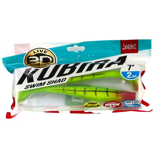 Виброхвост Lucky John 3D Series Kubira Swim Shad 7" (17,5 см) 2шт PG15