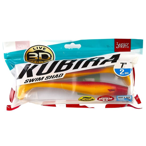 Виброхвост Lucky John 3D Series Kubira Swim Shad 7" (17,5 см) 2шт PG06