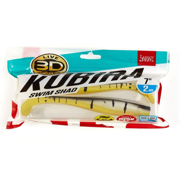 Виброхвост Lucky John 3D Series Kubira Swim Shad 7" (17,5 см) 2шт PG23