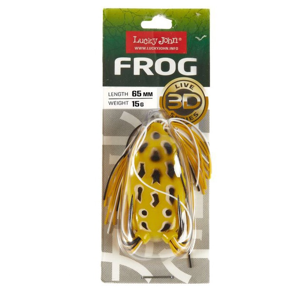 Приманка Lucky John 3D Series Frog 2.6" (6.5см) 1шт 001
