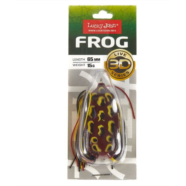 Приманка Lucky John 3D Series Frog 2.6" (6.5см) 1шт 005