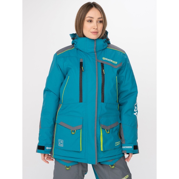 Костюм женский Huntsman Siberia Lady бирюза/серый, тк. Breathable