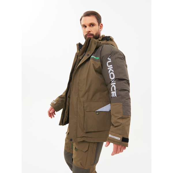 Костюм зимний Huntsman Yukon Ice хаки, тк. Breathable