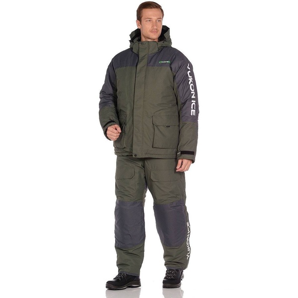 Костюм зимний Huntsman Yukon Ice зеленый/графит, тк. Cat's Eye