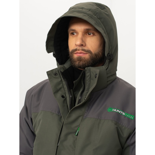Костюм зимний Huntsman Yukon Ice зеленый/графит, тк. Cat's Eye