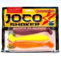 Виброхвосты съедобные Lucky John Pro Series Joco Shaker 4.5" (11.4см) 3шт mix2
