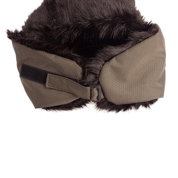 Шапка-ушанка Huntsman Соболь коричневый, тк. Taslan