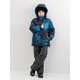 Детский зимний костюм Горизонт Морозко черный/синий. Фото 3