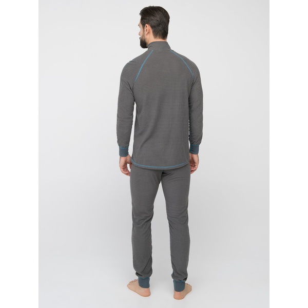 Термобелье Huntsman Thermoline Zip фактурное серый