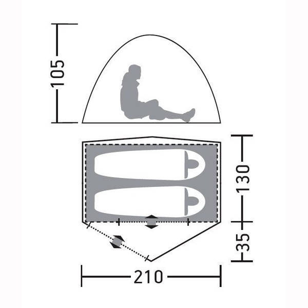 Палатка Greenell Трале 2 v.2