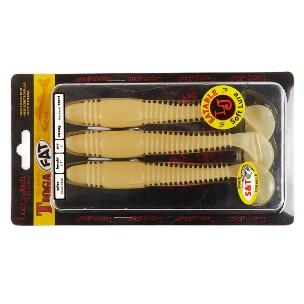 Виброхвосты съедобные Lucky John Pro Series Tioga Fat 5.8" (14,7см) 3шт 033