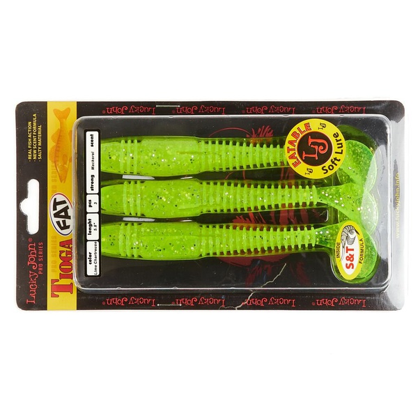 Виброхвосты съедобные Lucky John Pro Series Tioga Fat 5.8" (14,7см) 3шт 071