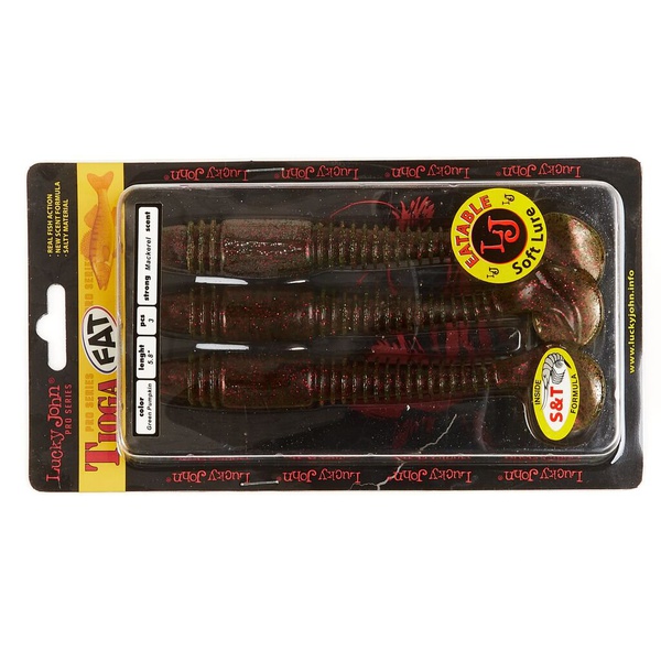 Виброхвосты съедобные Lucky John Pro Series Tioga Fat 5.8" (14,7см) 3шт PA03