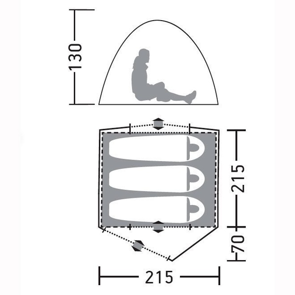 Палатка Greenell Клер 3 v.2