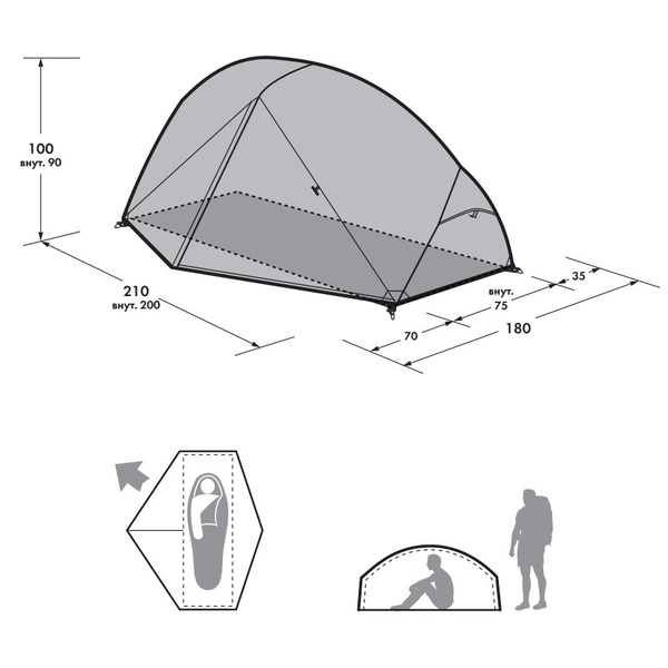 Палатка Сплав Zango 1