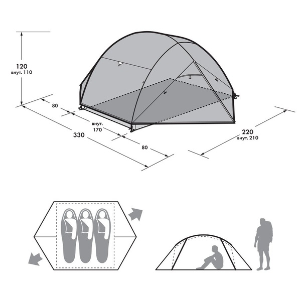 Палатка Сплав Kong 3