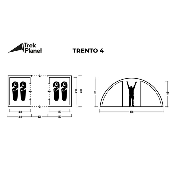 Палатка Trek Planet Trento 4