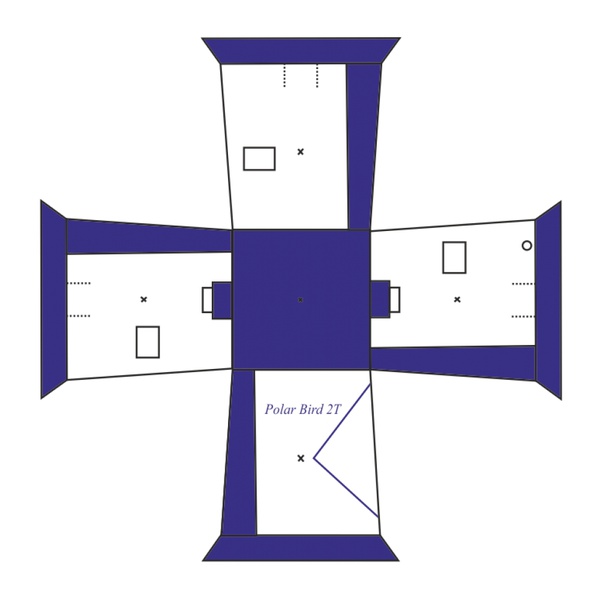 Палатка для зимней рыбалки Polar Bird 2T