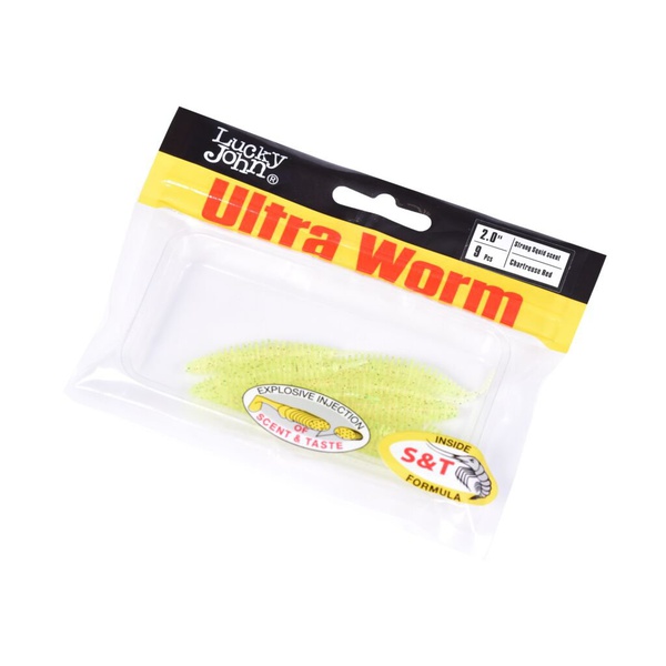 Слаги плавающие Lucky John Pro Series Trick UltraWorm 2.0" (5см) 9 шт S15
