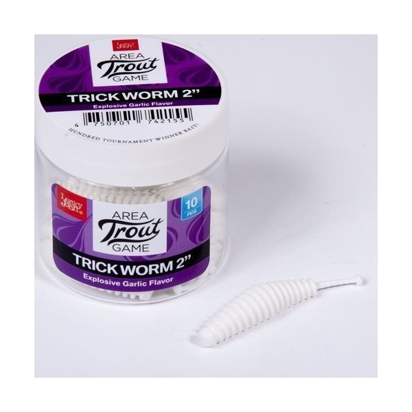 Слаги плавающие Lucky John Pro Series Trick Worm 2.0" (5см) 10 шт 026