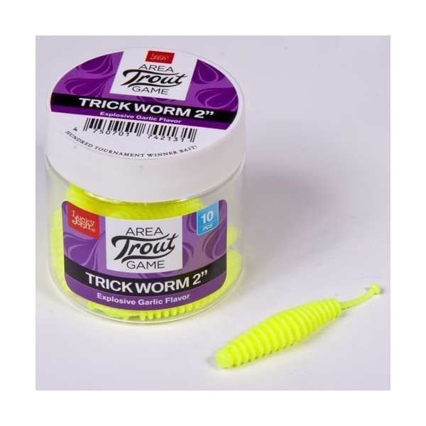 Слаги плавающие Lucky John Pro Series Trick Worm 2.0" (5см) 10 шт S88