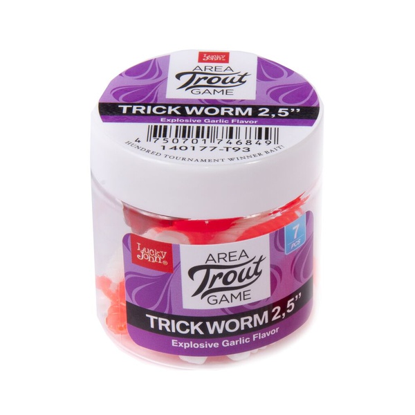 Слаги плавающие Lucky John Pro Series Trick Worm 2.0" (5см) 10 шт T93