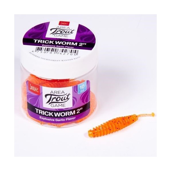 Слаги плавающие Lucky John Pro Series Trick Worm 2.5" (6.35см) 7 шт 036