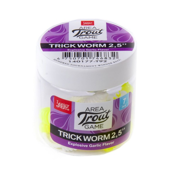 Слаги плавающие Lucky John Pro Series Trick Worm 2.5" (6.35см) 7 шт T92