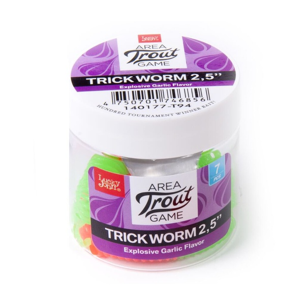 Слаги плавающие Lucky John Pro Series Trick Worm 2.5" (6.35см) 7 шт T94