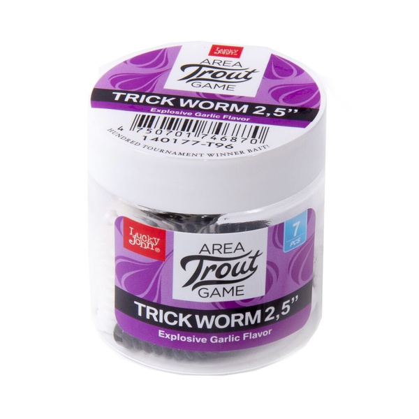 Слаги плавающие Lucky John Pro Series Trick Worm 2.5" (6.35см) 7 шт T96