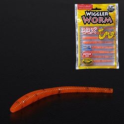 Слаги съедобные Lucky John Pro Series Wiggler Worm 2.3" (5.8см) 9 шт 036