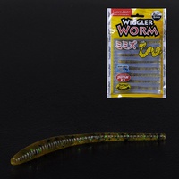 Слаги съедобные Lucky John Pro Series Wiggler Worm 2.3" (5.8см) 9 шт PA19