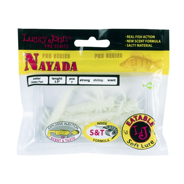 Твистеры съедобные Lucky John Pro Series Nayada 3.0" (7.62см) 7 шт 033