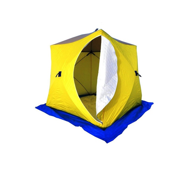 Палатка для зимней рыбалки Стэк Куб-3 трехслойная (дышащая)