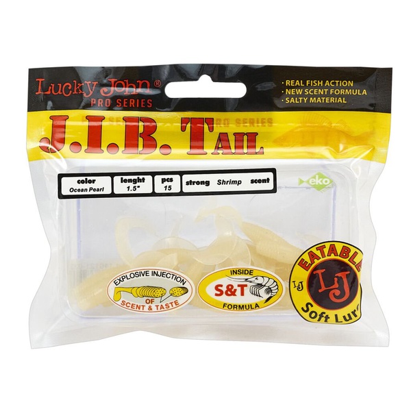 Твистеры съедобные Lucky John Pro Series J.I.B Tail 1.5" (3.8см) 15 шт 033