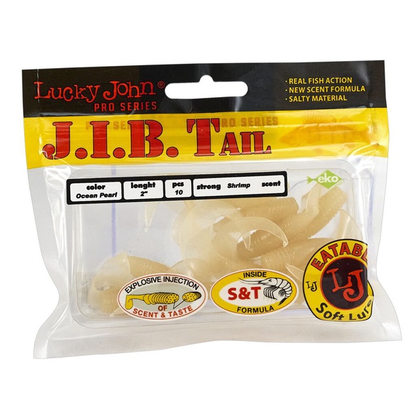 Твистеры съедобные Lucky John Pro Series J.I.B Tail 2.0" (5.1см) 10 шт 033