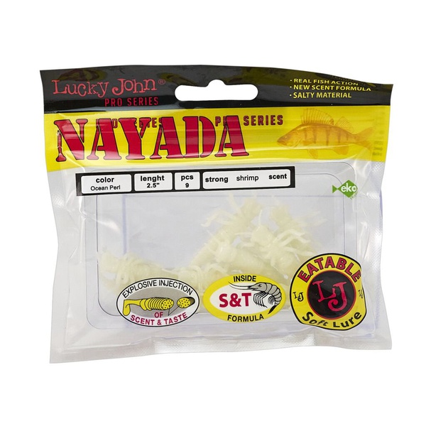 Твистеры съедобные Lucky John Pro Series Nayada 2.0" (5.1см) 9 шт 033