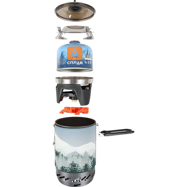 Горелка газовая Track FastBoil с кастрюлей mountain