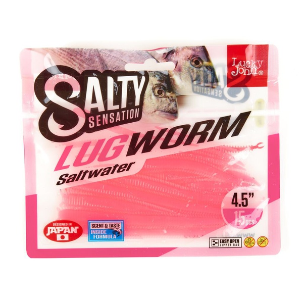 Черви съедобные Lucky John Salty Sensation Lugworm 4.5" (11.4см) 15 шт F05