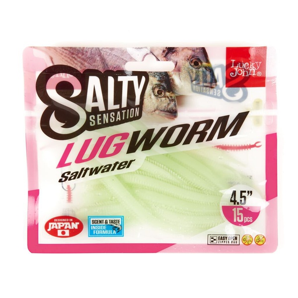 Черви съедобные Lucky John Salty Sensation Lugworm 4.5" (11.4см) 15 шт F33