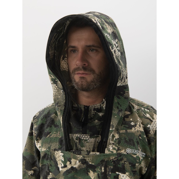 Костюм Huntsman Антигнус-люкс (с ловушками и пыльниками) Питон зелёный, тк. твил пич