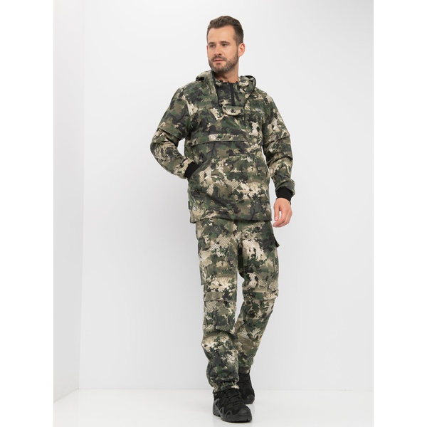 Костюм Huntsman Антигнус-люкс (с ловушками и пыльниками) Питон зелёный, тк. твил пич