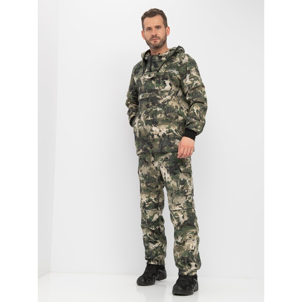 Костюм Huntsman Антигнус-люкс (с ловушками и пыльниками) Питон зелёный, тк. твил пич