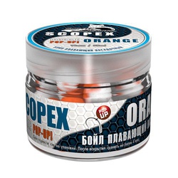 Бойлы насадочные плавающие Sonik Baits Fluo Pop-up (двух цвет., 14мм/90мл) Skopex-Orange