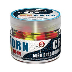 Бойлы насадочные плавающие Sonik Baits Fluo Pop-up (двух цвет., 14мм/90мл) Corn-Crab